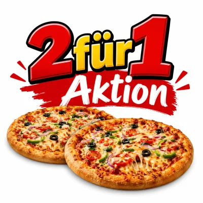 2 für 1 Aktion